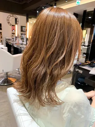 ミディアム 新宿/ 田口雄大のヘアスタイル