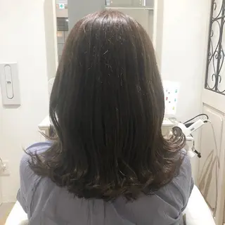 セミロング カラー ヘアアレンジ ✨🌿大人可愛い愛さ れhair🌿✨松本のヘアスタイル
