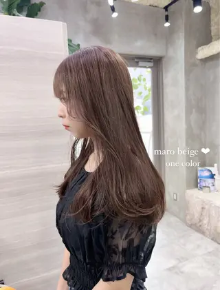 ロング カラー ナツミ/透明感カラー /酸性ストレートのヘアスタイル