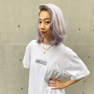 ミディアム カラー パーマ ヘアアレンジ メンズ キッズ ネイル マツエク・マツパ 中元 淳のヘアスタイル