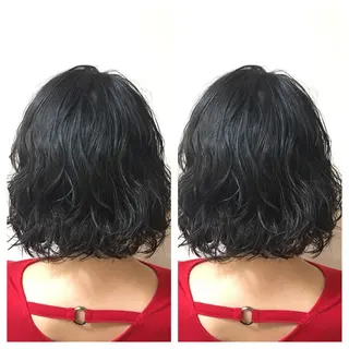 ミディアム パーマ サトウ レンマのヘアスタイル