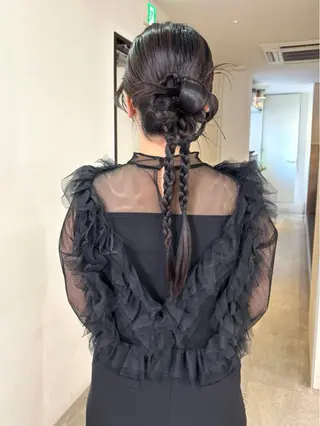 ヘアアレンジ mizuki/ピンク ベージュ.レイヤーのヘアスタイル