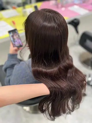 ロング カラー ガーリー♡女の子っぽ ヘア♡ピンクカラー♡のヘアスタイル