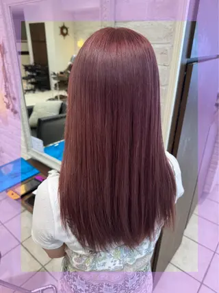 ロング カラー ヘアアレンジ 🦄ブリーチ💜エク ステ💜MIU🦄のヘアスタイル