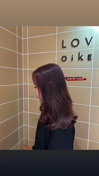 ミディアム LOVEST  井上 亜未/ 暖色のヘアスタイル