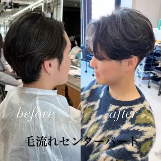 メンズ Lond Mirror所属・けいし　メンズカット ボブカットのヘアスタイル