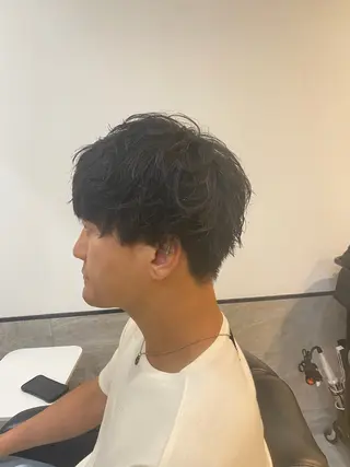 ショート パーマ メンズ 田中 昴輝のヘアスタイル