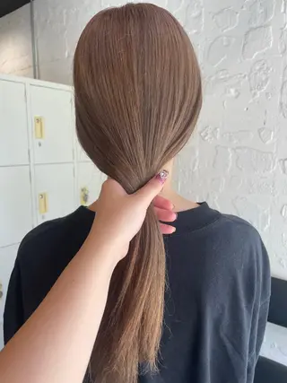 ロング カラー ヘアアレンジ 🎀ダブルカラーレイ ヤーyuuri🎀のヘアスタイル