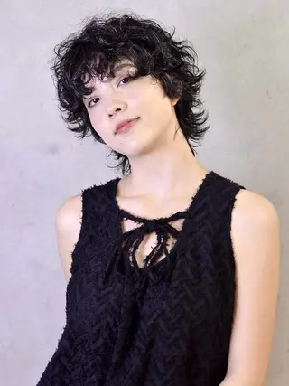 ショート パーマ 髪質改善/ヘアケア coiiはしもとはなのヘアスタイル