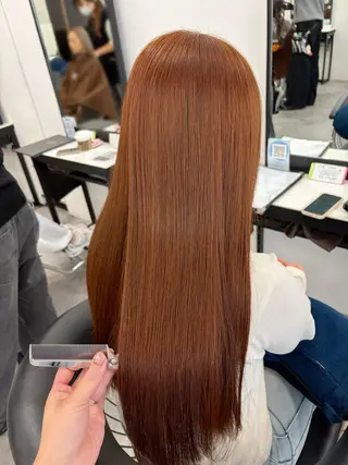 ロング カラー レイヤーカット🌈 艶カラー🌷ユリのヘアスタイル