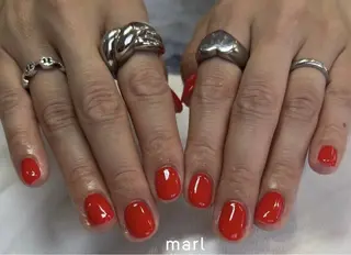 ショート カラー marl -Msisnailsaon-西宮北口店【マール】所属・nailsalon marl yukiのネイルデザイン