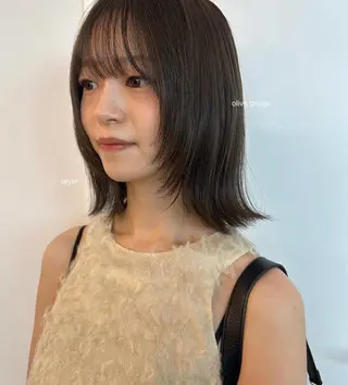 カラー yuzu /韓国ヘア / 透明感カラー🎀のヘアスタイル