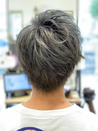 ショート カラー メンズ 髪質改善カラーリスト /根本雄貴のヘアスタイル