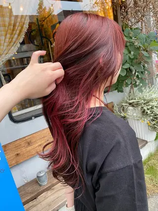ロング カラー ヘアアレンジ chapter問屋町 💘小室明華のヘアスタイル
