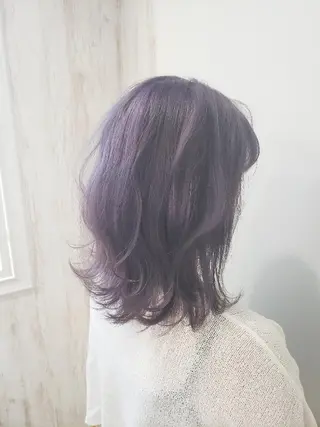 ミディアム カラー デザインカラー 小西勇次のヘアスタイル