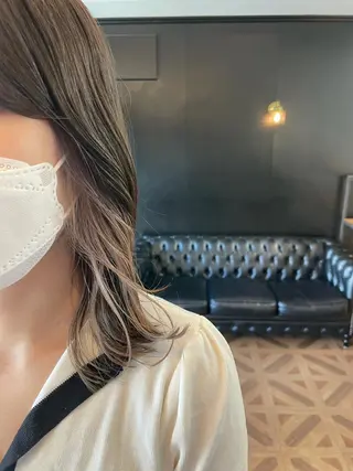 ミディアム リーフレ所属・榊原 七菜花のヘアスタイル