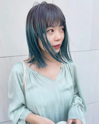 ミディアム カラー パーマ ヘアアレンジ メンズ tatsumi/ボブ ウルフ/レイヤーのヘアスタイル