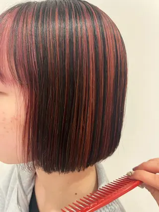 カラー 櫻井 莉子のヘアスタイル