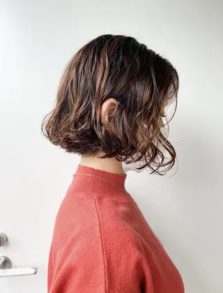パーマ ミディアム YUTO歴9年 ベージュの透明感得意のヘアスタイル