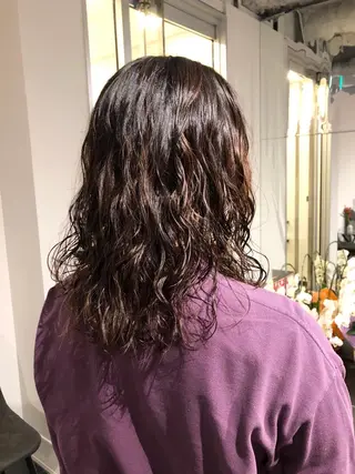 セミロング パーマ ショート/パーマ/ カラー/FUKOのヘアスタイル