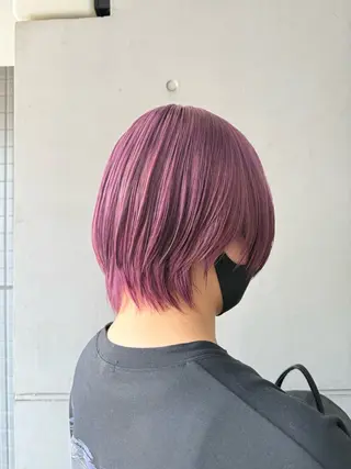 ショート カラー アレンジ🎀暗髪🥣 FACE。らんのヘアスタイル