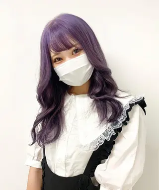 カラー RIKO👼🏻💓 韓国ガーリーのヘアスタイル