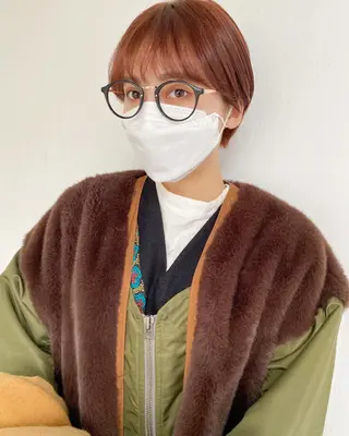 ショート パーマ、髪質改善 菊地美月のヘアスタイル