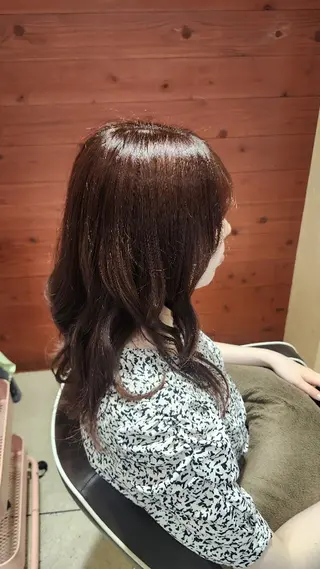 セミロング ブリーチ 艶カラー🪄莉南のヘアスタイル