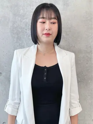 ショート 小顔ボブ/お悩み解決 /ボブパーマ/とういのヘアスタイル