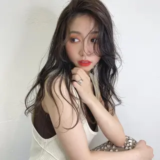 セミロング カラー ヘアアレンジ マツエク・マツパ Noah's　Ark所属・透明感カラー🫧ヘア セット🫧松本菜月の眉毛・アイブロウイメージ