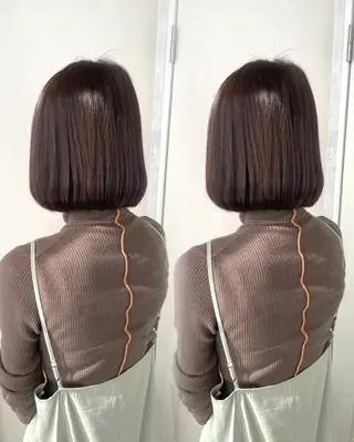 ミディアム 🫧ショート・レイヤ ー・縮毛矯正🫧のヘアスタイル