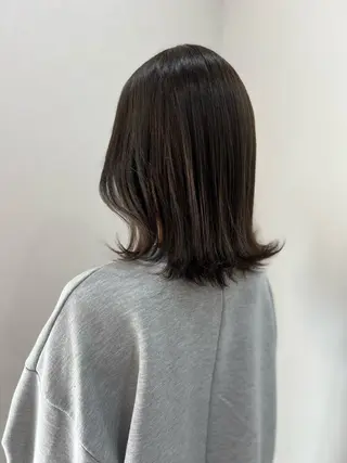 ミディアム カラー Limb所属・暖色/ベージュ 🎀上野 真桜🎀のヘアスタイル