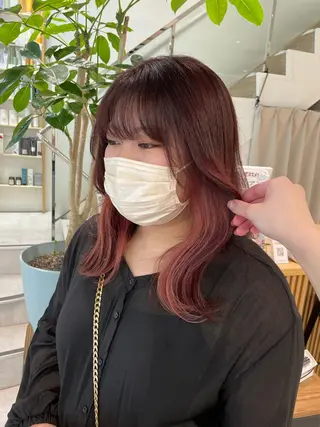 カラー ピンクカラー🎀/ ミルクティー🍼花音のヘアスタイル