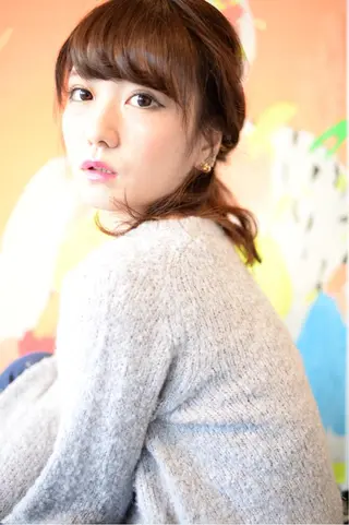 ミディアム セミロング ロング カラー パーマ ヘアアレンジ メンズハイトーン メンズバレイヤージュのヘアスタイル