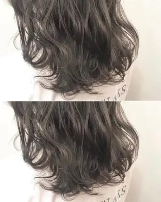 ミディアム カラー 井内 美沙のヘアスタイル