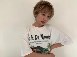 ショート ヘアアレンジ 馴染ませNo.1🧃 エクステ・アレンジのヘアスタイル