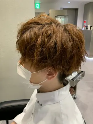 ショート パーマ luff銀座所属・髪質改善艶髪特化 二瓶　海人のヘアスタイル