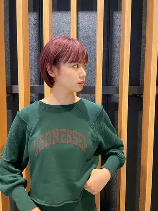 ショート カラー SoL🪐✧ 眞白のヘアスタイル