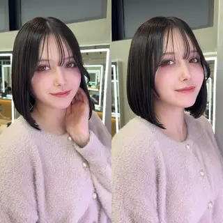 ミディアム ✨髪質改善特化✨副 店長椎葉信乃介のヘアスタイル