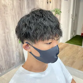 ショート メンズ Geniee horie所属・ともや 髪質改善縮毛矯正のヘアスタイル
