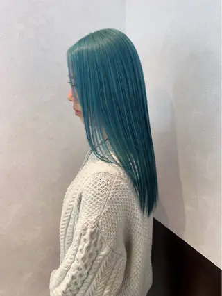 カラー nehus nagaoka所属・🖤複雑履歴ブリーチ Mizuki 🖤のヘアスタイル