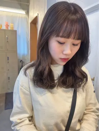 セミロング 🍒透明感カラー mutsuki🍒のヘアスタイル