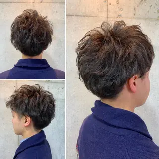 パーマ メンズ 佐瀬竜矢PRIMAL /portのヘアスタイル