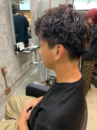 パーマ メンズ ⚡️メンズパーマ特化 mens支持◎/忠地のヘアスタイル