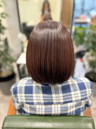 ショート カラー 艶カラー透明感カラー 暖色カラー佐藤舞花のヘアスタイル