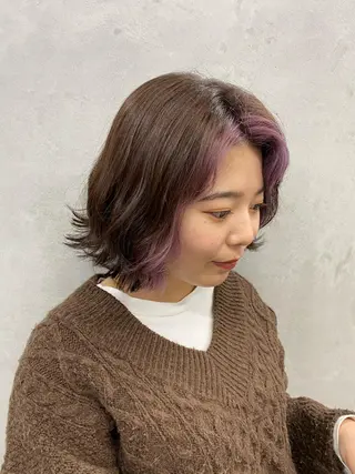 ショート カラー 韓国/ハイトーン/ ボブ🎀MIKU🎀のヘアスタイル