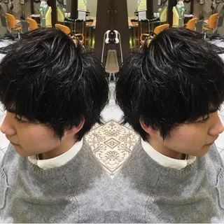 ショート パーマ メンズ Blossom大塚 ディレクター永野のヘアスタイル