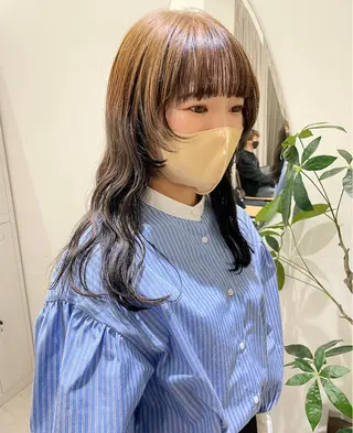 ロング カラー レイヤー/ボブ/ 顔周り/yukinaのヘアスタイル