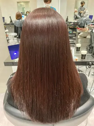 セミロング カラー 豊中/メンズ特化 岡田 龍之介のヘアスタイル