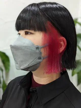 ミディアム カラー 髪質改善&白髪ぼかし カラー♡店長みやけ♡のヘアスタイル